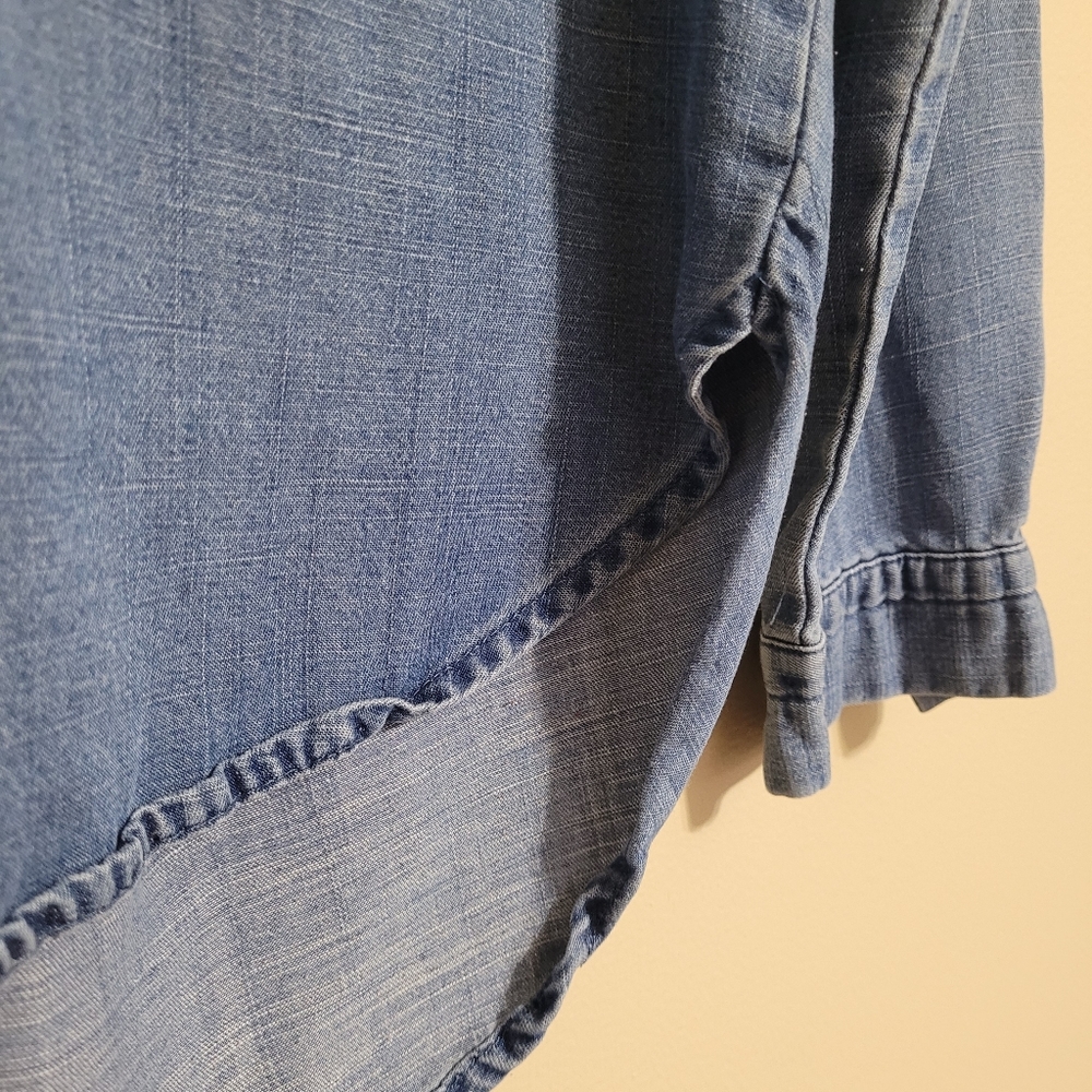 LOFT denim chambray hi/lo